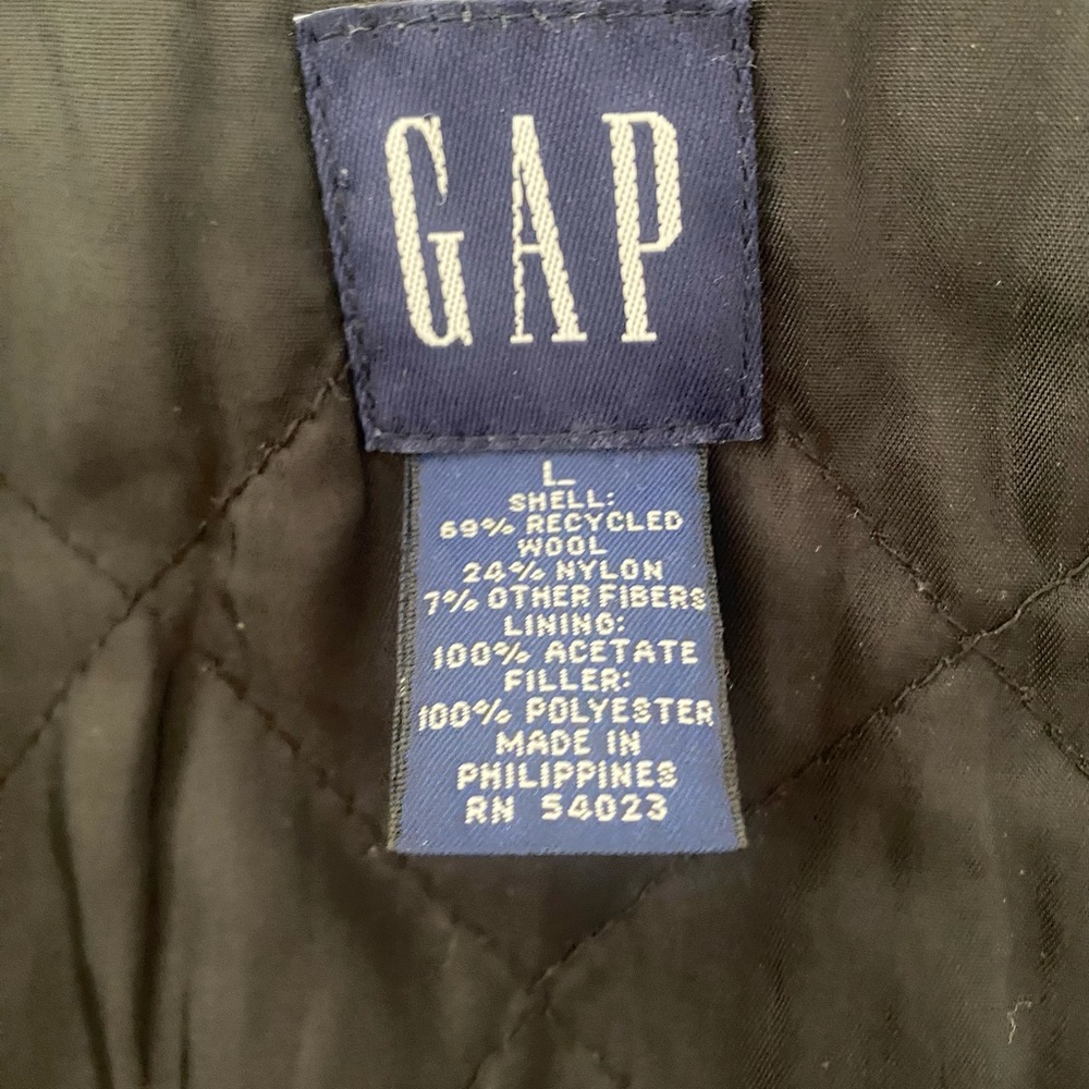 Gap Black Recycled Wool Coat - Picture 7 of 9